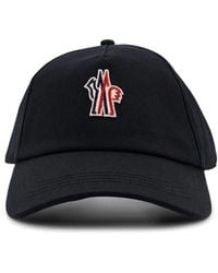 Moncler - Cotton Hat With Front Logo Patch - Lyst