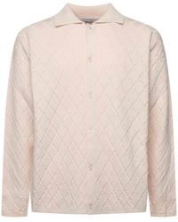 Bonsai - Diamond-Pattern Knit Polo - Lyst