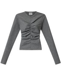 Isabel Marant - Melange Delesa Wool Jersey Top - Lyst