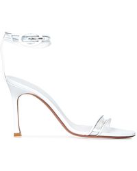 AMINA MUADDI - Kim Glass Sandal 95 Transparent Pvc - Lyst