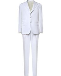 Eleventy - Single-Breasted Linen Suit - Lyst