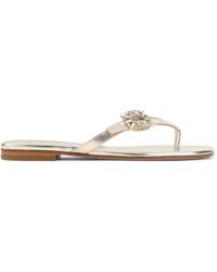 Roger Vivier - Strass B Flip Flops - Lyst