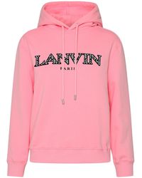 Lanvin - Rose Cotton Sweatshirt - Lyst