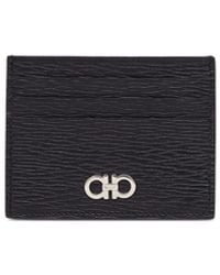 Ferragamo - Gancini Leather Credit Card Case - Lyst