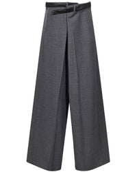 DARKPARK - Gaia Wool-Blend Wide-Leg Trousers - Lyst