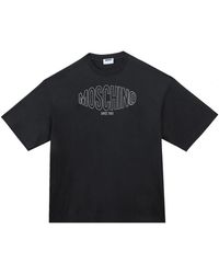 Moschino - Cristalli Logo Sport T-Shirt - Lyst