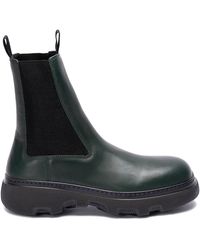Burberry - Chelsea Creeper Leather Boots - Lyst