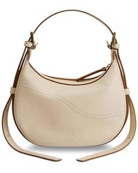 Atp Atelier - Silea Almond Leather Shoulder Bag - Lyst