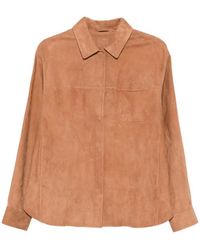 DESA NINETEENSEVENTYTWO - Leather Shirt Jacket - Lyst