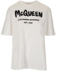 Alexander McQueen - Cotton T-shirt In - Lyst