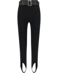 Self-Portrait - Leggings With Stirrup And Belt - Lyst