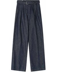 Dries Van Noten - Belted Denim Pants - Lyst