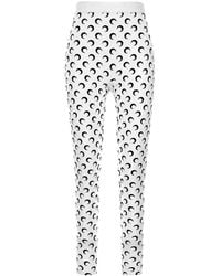 Marine Serre - Moon Printed Jersey Leggings - Lyst