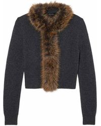 Marc Jacobs - Faux Fur Lined Cardigan - Lyst