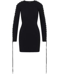 Balenciaga - Lace-Up Mini Dress - Lyst