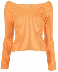 Jacquemus - La Maille Oro Ribbed Top - Lyst