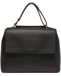 Orciani - Sveva Medium Hammered Leather Bag - Lyst
