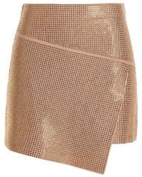 ANDREADAMO - Sequined Knitted Skirt - Lyst