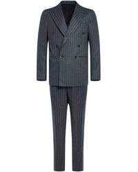 Franzese Collection - Canonico Super 120S Pinstriped Virg - Lyst