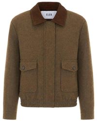ELEH - Jacket With Frontal Zip Closure - Lyst