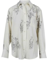 Victoria Beckham - Floral Print Shirt - Lyst