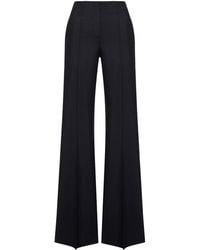 The Seafarer - Tailored Silk And Wool Flared Trousers - Lyst