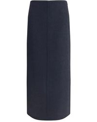 Brunello Cucinelli - Virgin Wool Midi Skirt - Lyst