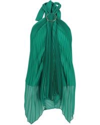 Max Mara - Pleated Chiffon Top - Lyst