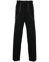 Off-White c/o Virgil Abloh - Blackwhite Stitch Tailored Trousers - Lyst