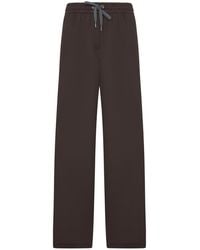 Brunello Cucinelli - Wide Leg Trousers With Drawstring - Lyst