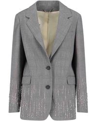Golden Goose - Single-Breasted Crystal Blazer - Lyst