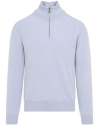Brioni - Half Zip Up Sweater - Lyst