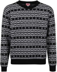 KENZO - Jacquard Logo Jumper - Lyst