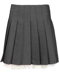 Self-Portrait - Pleated Miniskirt - Lyst