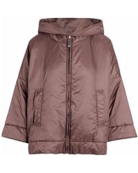 Max Mara - Rainproof Canvas Padded Jacket With Hood - Lyst