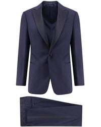 Giorgio Armani - Virgin Wool Smoking With Satin Profiles - Lyst