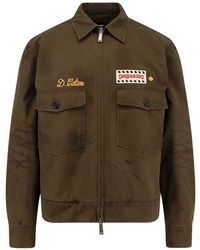 DSquared² - Zip-Up Jacket With Logo<Br - Lyst