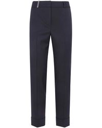 Peserico - Regular Waist Trousers - Lyst