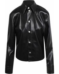Nanushka - Okobor Faux Leather Shirt-Jacket - Lyst