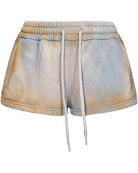 Off-White c/o Virgil Abloh - And Ice-Colored Tie-Dye Cotton Shorts - Lyst