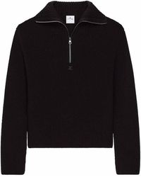 Courreges - Courregès Zipped Wool Sweater - Lyst