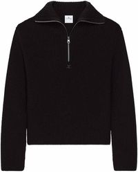 Courreges - Zipped Wool Sweater - Lyst