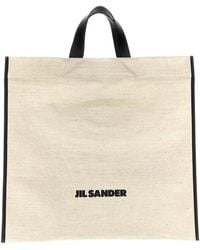 Jil Sander - 'Border Book Tote Square' Shopping Bag - Lyst