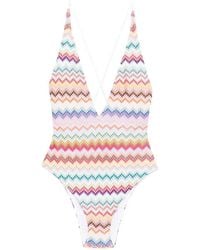 Missoni - V-Neck Swimsuit - Lyst