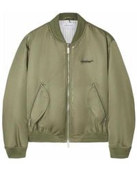 Off-White c/o Virgil Abloh - Four Leaf Clove Bomber Jacket - Lyst