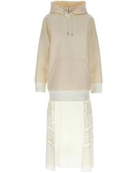 Sacai - Suiting Bonding Mix Dress - Lyst