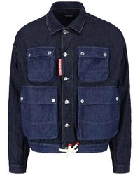 DSquared² - Denim Cargo Jacket - Lyst