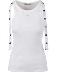 The Attico - Tank Top With Logo Application - Lyst