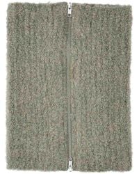 MM6 by Maison Margiela - Wool Blend Zip Neck Warmer - Lyst