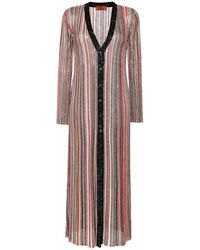 Missoni - Knitted Sequin Long Dress - Lyst